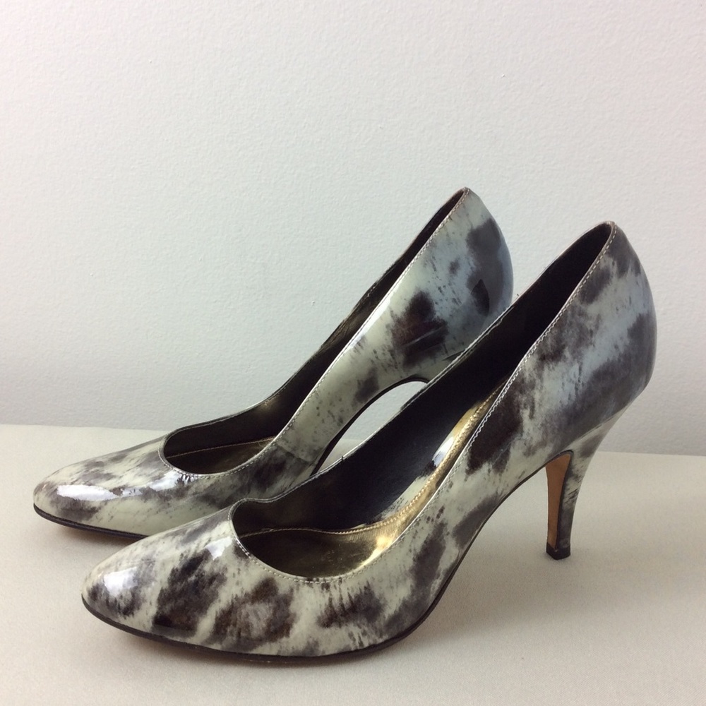 ANTONIO MELANI Animal Print Patent Shoes 7.5M